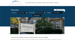 Desktop Screenshot of bluemountaincondorentals.ca